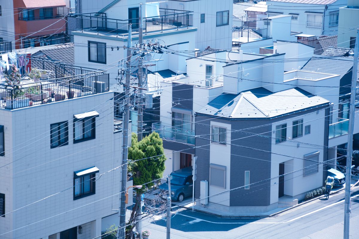 住宅の屋根まわりの様子